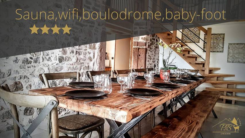 Gîte pour 12 personnes, avec sauna ainsi que terrasse et jardin, animaux acceptés - 1
