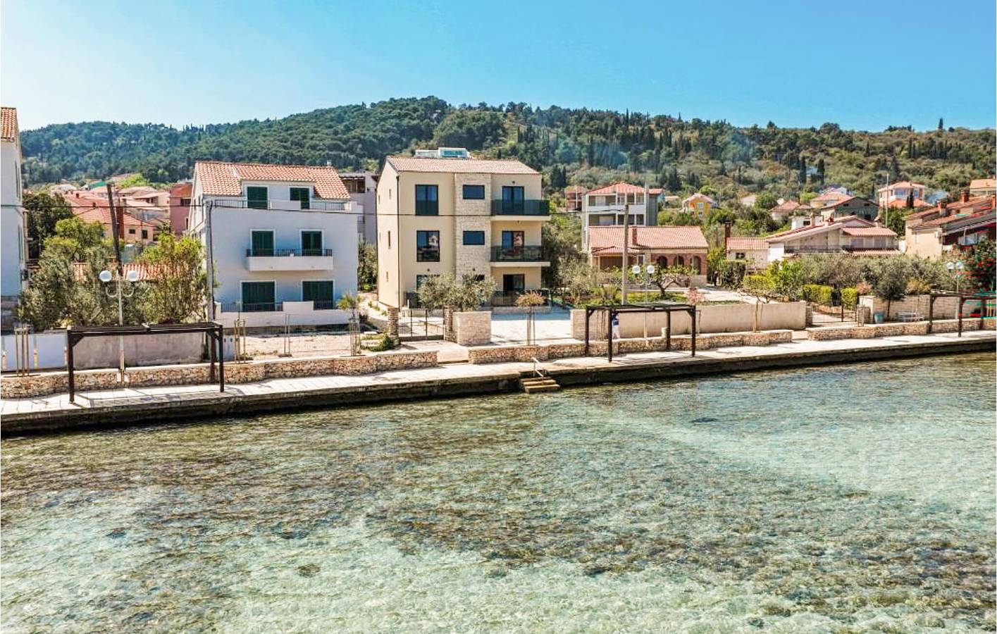Ganze Ferienwohnung, Apartment am Meer mit Terrasse, WLAN und Parkplatz – 100 m vom Jaz Beach entfernt in Plaža Jaz, Preko