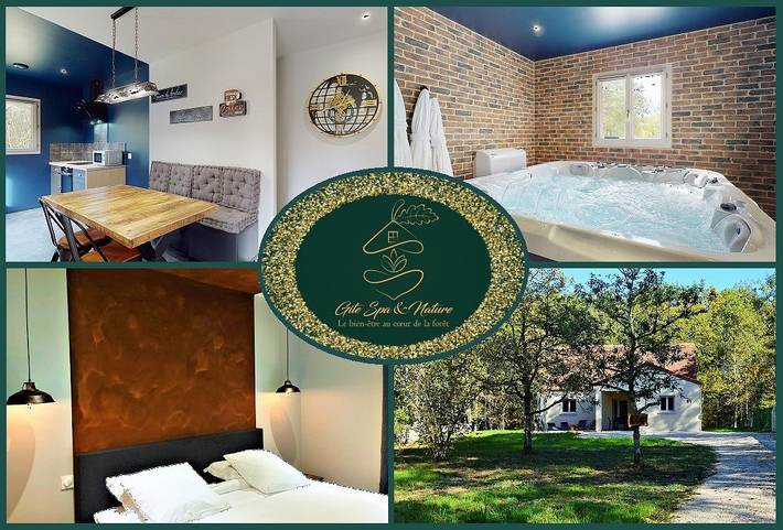 Gîte pour 4 personnes, avec terrasse ainsi que jacuzzi et jardin à Saint-Chamassy