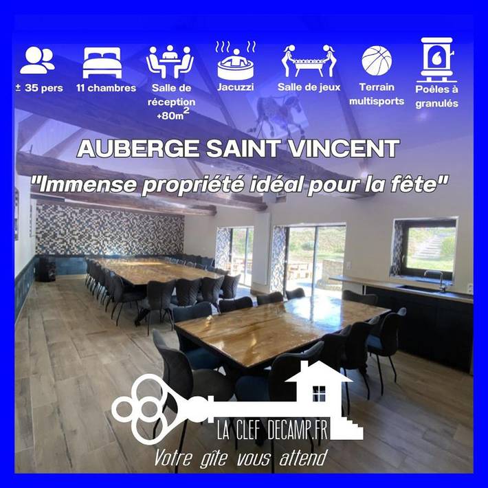 Maison de vacances pour 35 personnes, avec vue et jardin, animaux acceptés