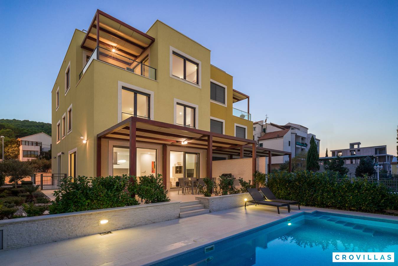 Villa pour 14 personnes avec vue sur l’océan in Slatine, Čiovo