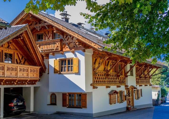 Ganze Wohnung, Ferienwohnung 'Broathack' mit Bergblick, Balkon und WLAN in Garmisch-Partenkirchen, Bayerische Alpen