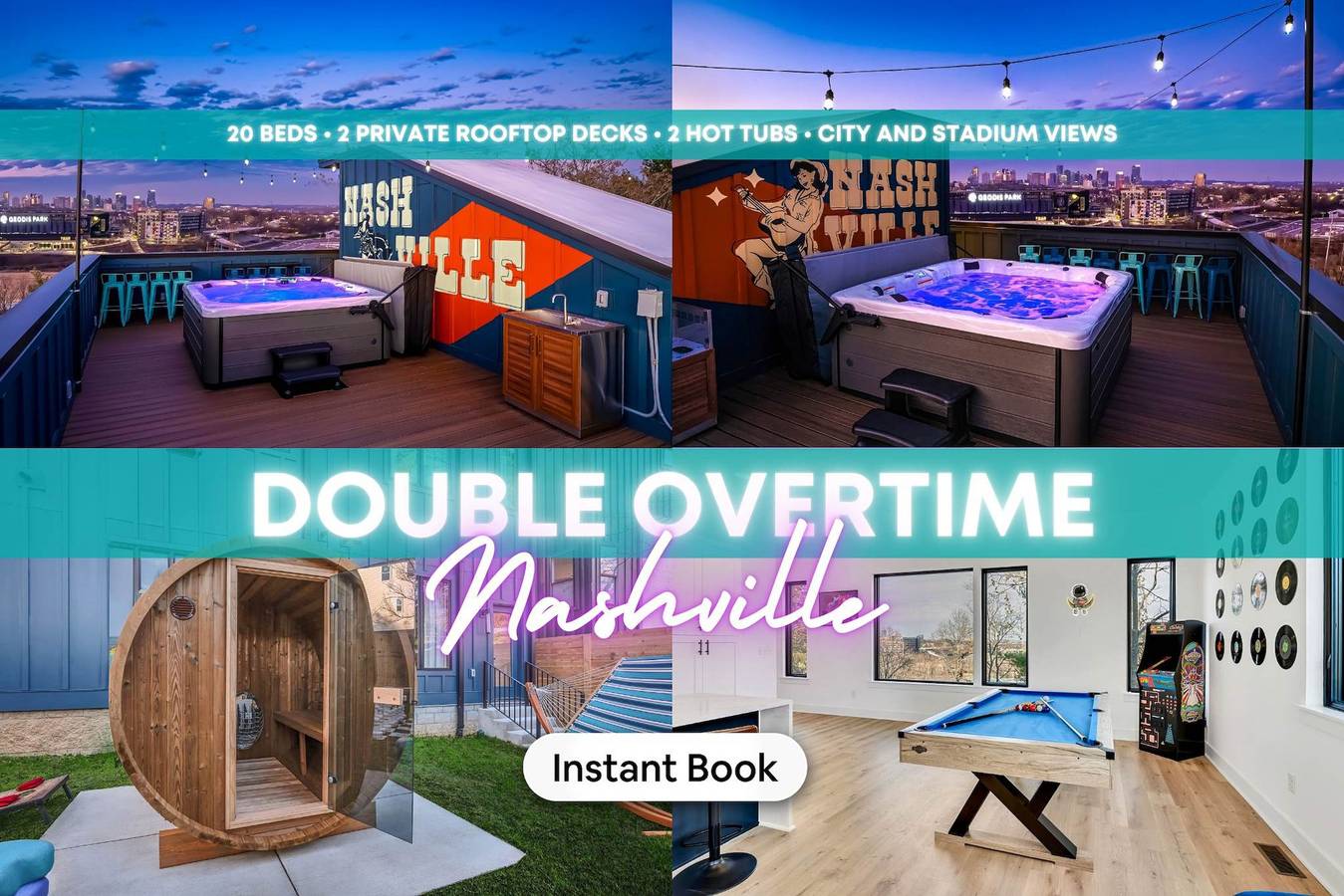 Twin Homes  Hot Tub Rooftop Game Zone at Nashville in Nashville, Tennessee