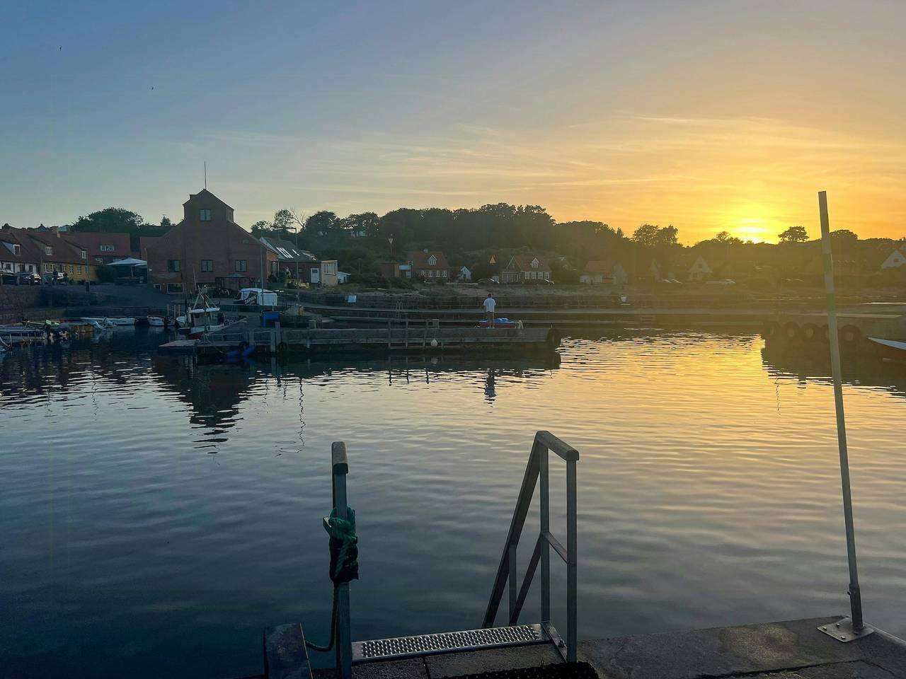 Fischerhäuschen mit umzäuntem Innenhof in Svaneke, Bornholm
