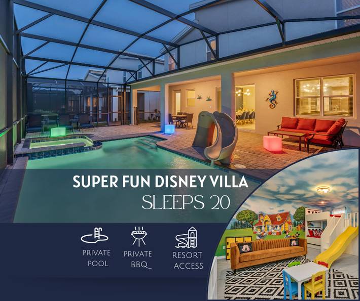 Casas e apartamentos de temporada para 20 pessoas, com piscina, com animais de estimação na Disney