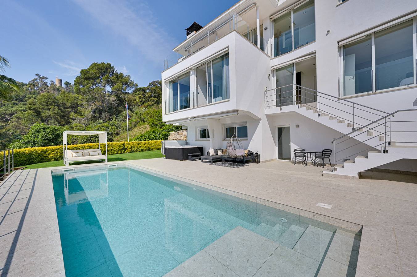 Villa Alta Vista, modern luxury villa with stunnin in Cala San Francisco, Blanes