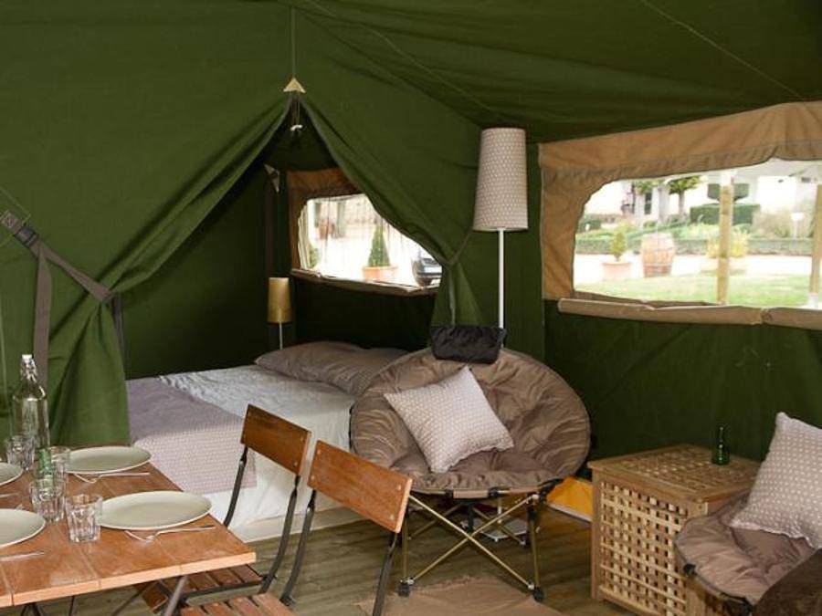 Camping Du Lac de Thoux - Ciela Village - Tente 5 personnes - Tente Ciela Nature - 2 chambres (sans sanitaire) in Thoux, Gers