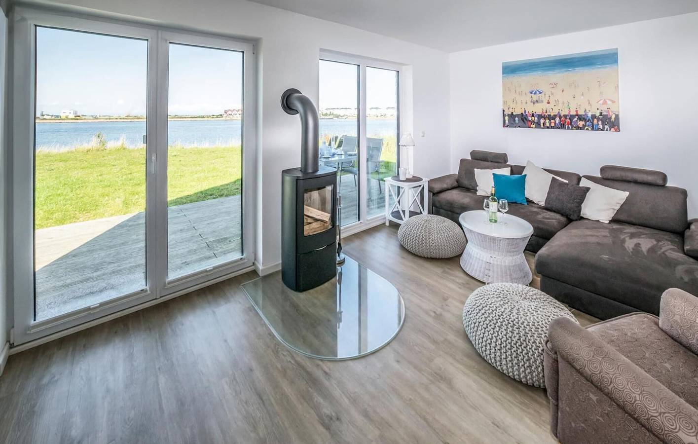 Rückzugsort mit Meerblick: Modernes Apartment mit Terrasse und Parkplatz in Olpenitz, Kappeln