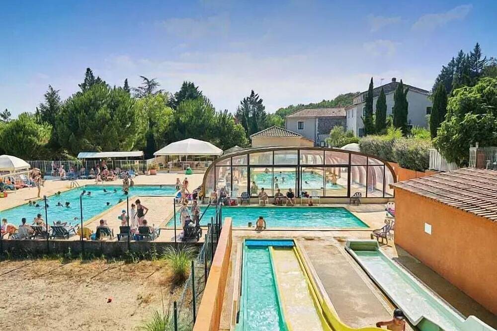 Camping Domaine du Cros d'Auzon **** - Mobile Home Premium 4 Rooms 6/7 People Air Conditioning + Tv in Vogüé, Ardèche