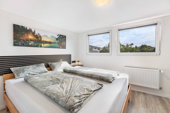 Geheel appartement, Vakantiewoning 'Auszeit Matzi' in rustige ligging met privé tuin om te ontspannen in Öhningen, Untersee