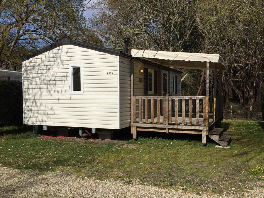 Camping Ushuaïa villages la Chesnays - Mobilhome 4 personas - Mh2 Evolution, con instalaciones sanitarias in Vendays-Montalivet, Parque natural regional del Médoc