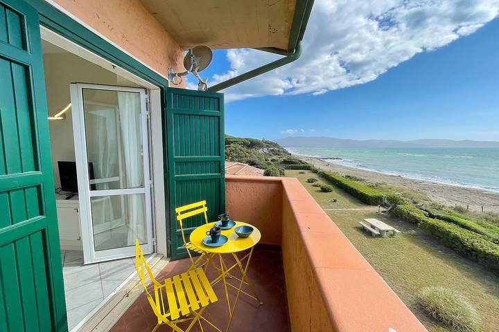 Appartamento per 3 persone, con Balcone e Giardino ad Orbetello