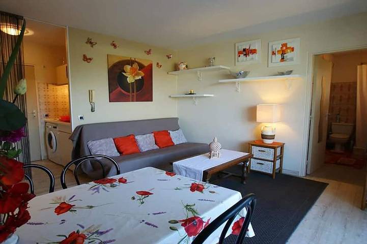 Appartement entier, Charmant Studio Residence Securisee Avec 3 Piscines - Grande Terrasse + Parking in Mandelieu-la-Napoule, Massif de l'Esterel