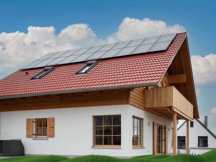 Chalet für 7 Personen, mit Balkon und Terrasse sowie Garten und Ausblick in der Fränkische Schweiz