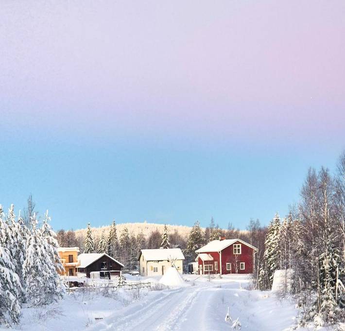 Kemping dla 2 osób, z widok i sauna w Finlandia