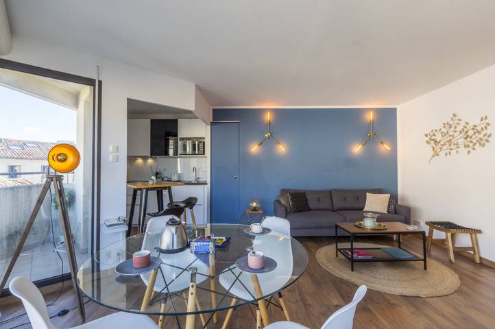 Location de vacances pour 4 personnes, avec balcon à Montpellier