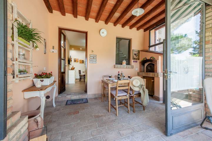 Location de vacances pour 4 personnes, avec Balcon et Terrasse ainsi que Jardin et Vue à Montespertoli - 2