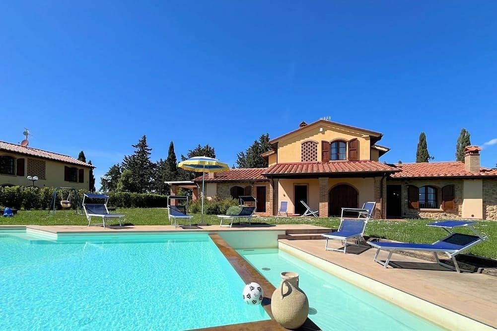 Borgo Stille Urlaub Unterkunft Villa Ludovica 4 km von Lajatico in Lajatico, Pisa Provinz
