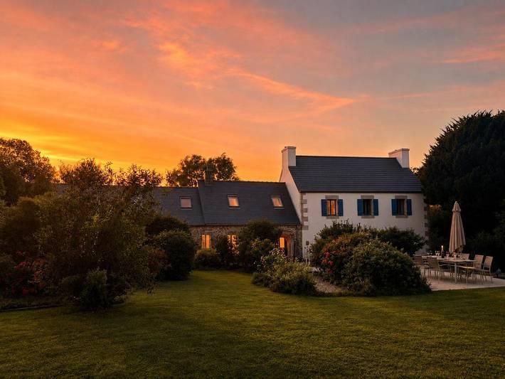 Chambre d’hôte pour 2 personnes, avec jardin et terrasse à Plouégat-Guérand