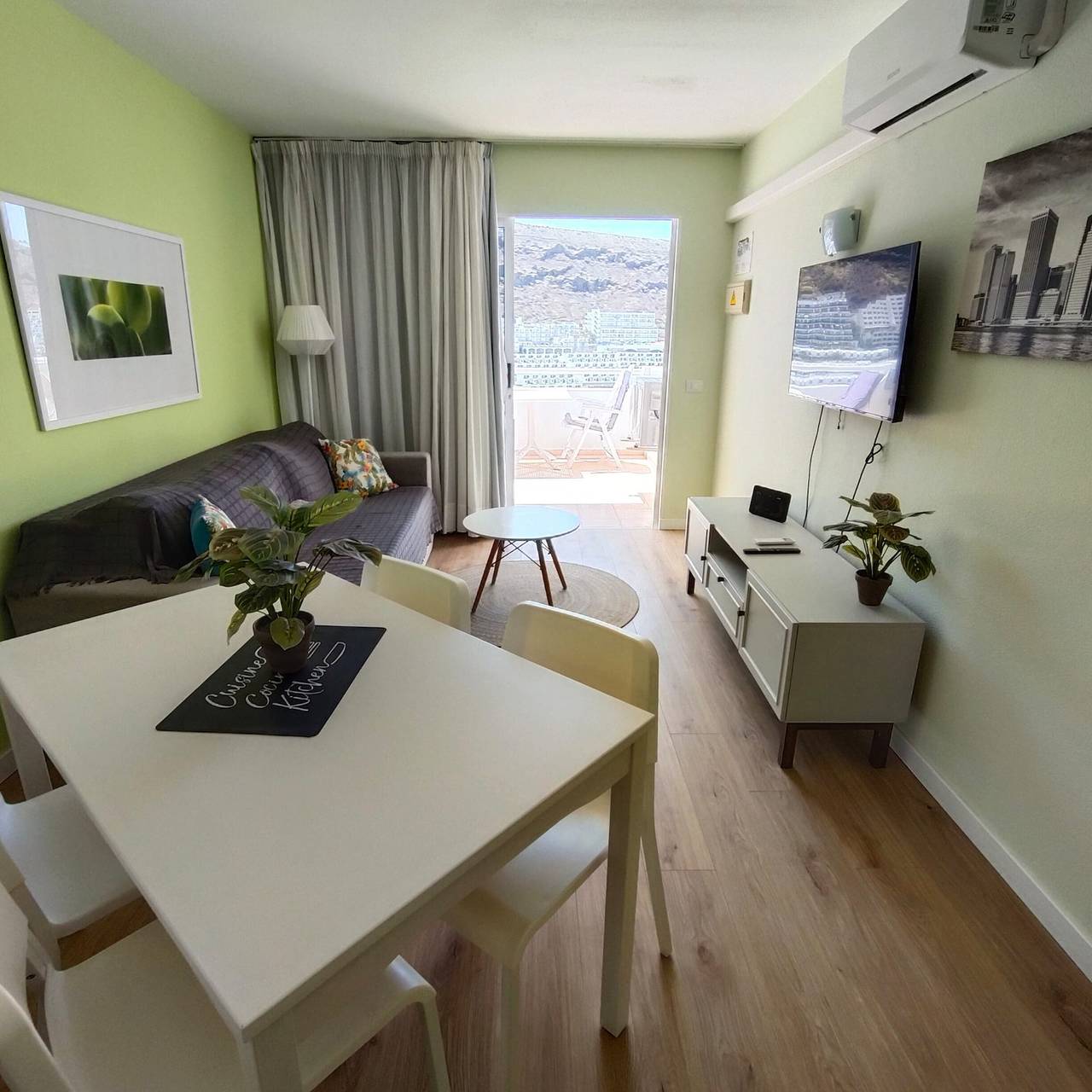 Casa de vacaciones 'Apartamento Joya' con vistas al mar, piscina compartida y Wi-Fi in Mogán, Gran Canaria Sur