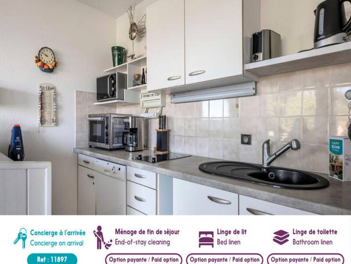 Gîte pour 4 personnes, avec terrasse, adapté aux familles dans Plage de La Birochère - 4