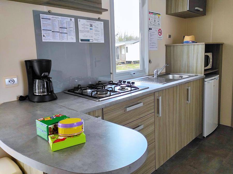 Camping Les Alizés  - Mobilheim 5 personen - Oasis Eco 2 Zimmer 26m² in Saint-Hilaire-de-Riez, Vendée