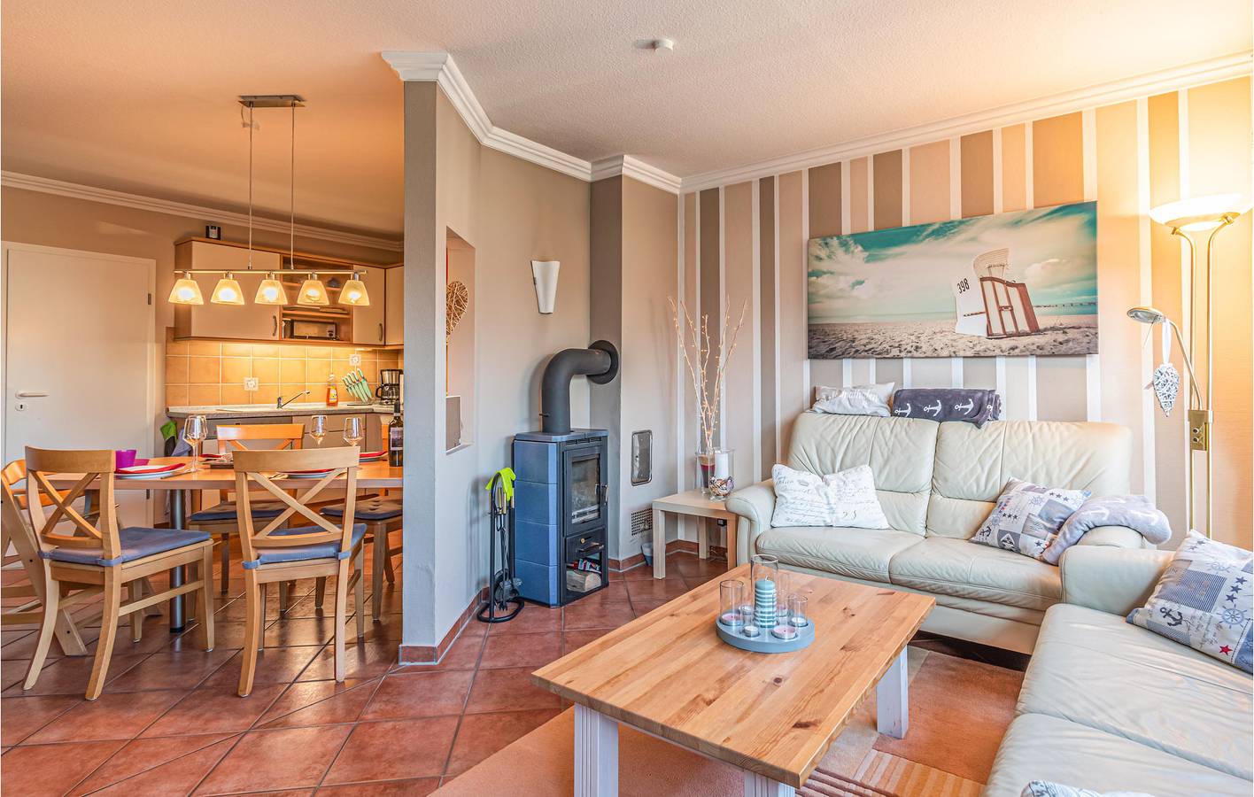 Apartamento vacacional entero, Acogedor Apartamento en la Playa - Parking, Terraza, TV & WiFi in Burg auf Fehmarn, Isla de Fehmarn