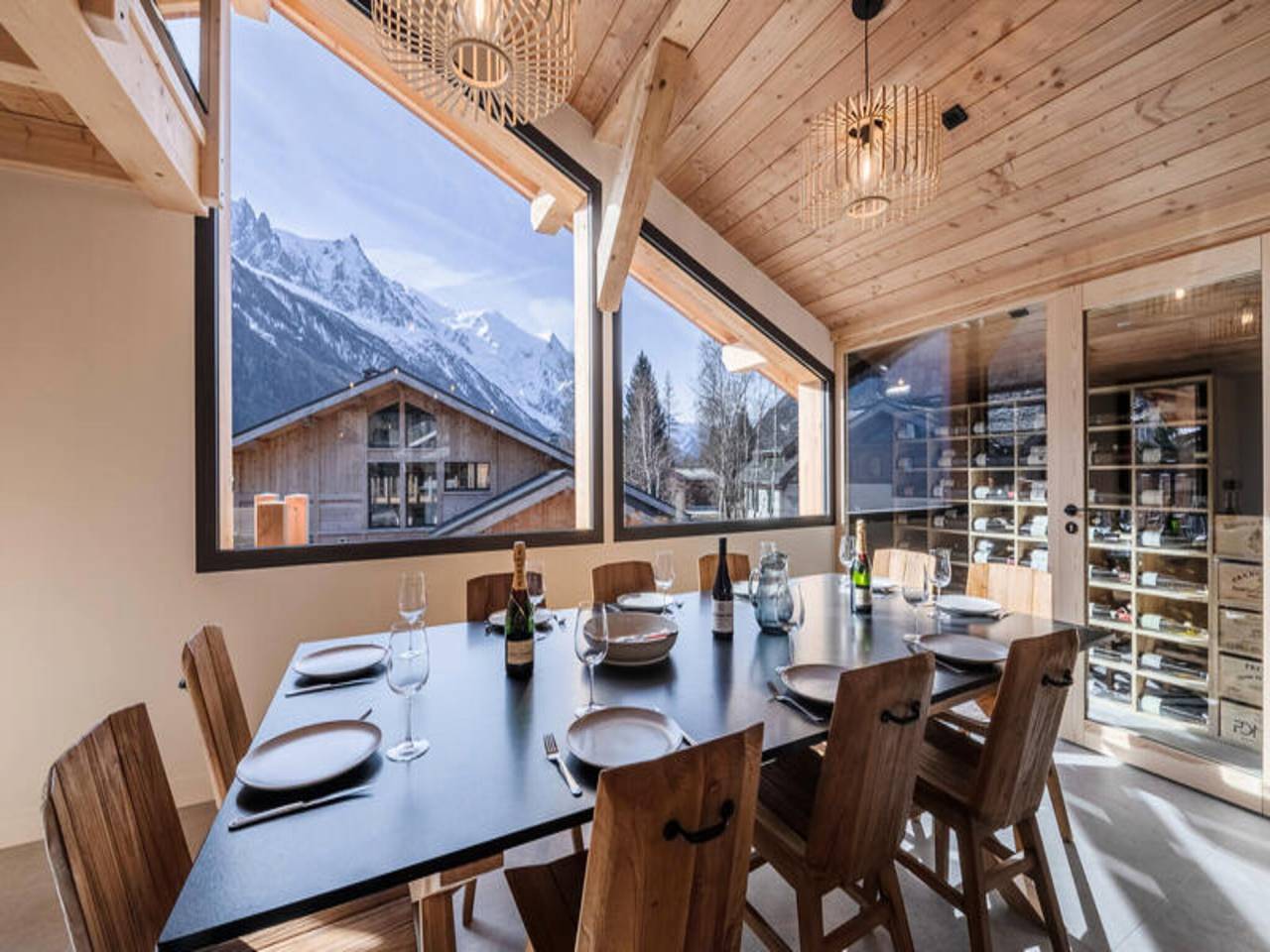 Appartement entier, Chalet aux Tines avec vue sur le Mont Blanc in Brevent-Flegere, Chamonix-Mont-Blanc