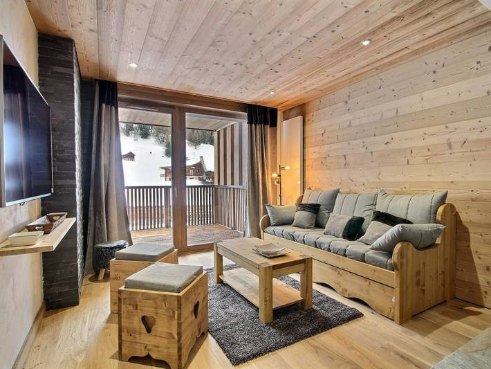Gîte pour 6 personnes, avec Balcon et Terrasse dans Plagne 1800
