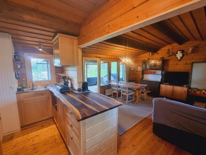 Ferienhaus für 4 Personen, mit Balkon und Terrasse sowie Garten und Sauna in Lappland (Schweden)