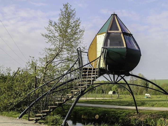 Camping Domaine du Lieu Dieu - Unterkunft 2 personen - Goutte D'O ohne Sanitäranlagen in Beauchamps, Abbeville und Umgebung