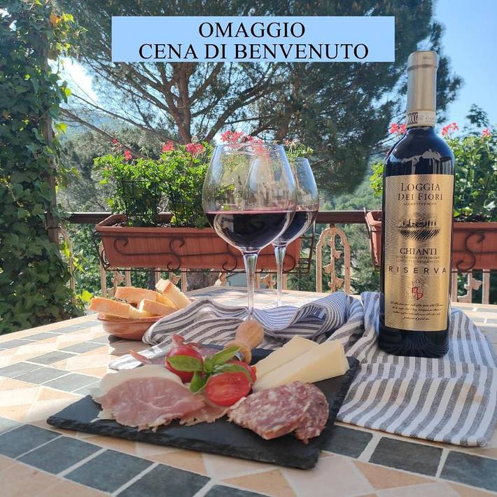 Appartamento per 2 persone, con panorama e balcone in Bibbiena