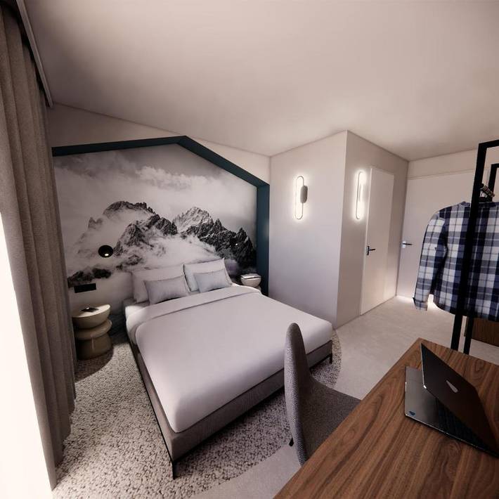 Hôtel pour 2 personnes, avec terrasse, animaux acceptés à L'Isle-d'Abeau - 4