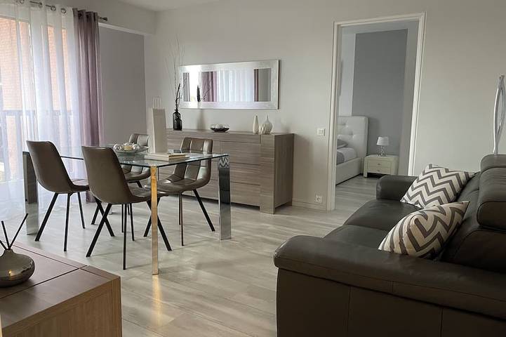 Location de vacances pour 4 personnes, avec balcon à Cabourg