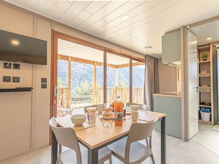Chalet pour 4 personnes, avec balcon à Aussois