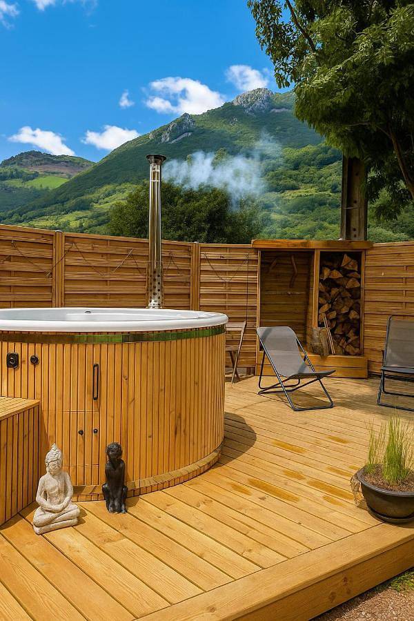 Appartement de vacances pour 4 personnes, avec terrasse ainsi que jardin et vue, animaux acceptés