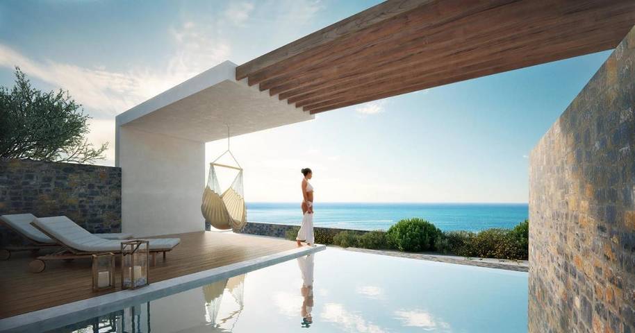 Ferienanlage für 4 Personen, mit Sauna und Garten sowie Pool und Ausblick auf Kreta - 2