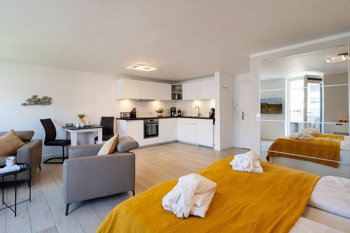 Ferienwohnung für 2 Personen, mit Balkon und Ausblick in Westerland