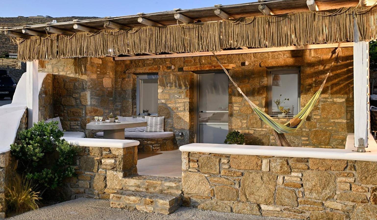Hel lägenhet, Lägenhet för 4 Personer med trädgård in Mykonos