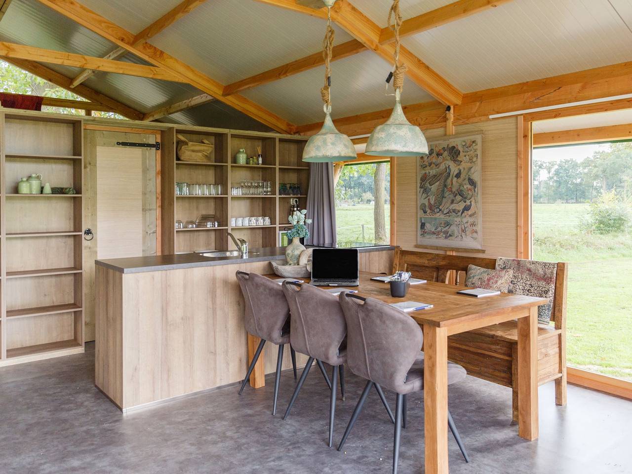 Luxe Lodge in Reesprong met Vuurschaal in Haaksbergen, Twente