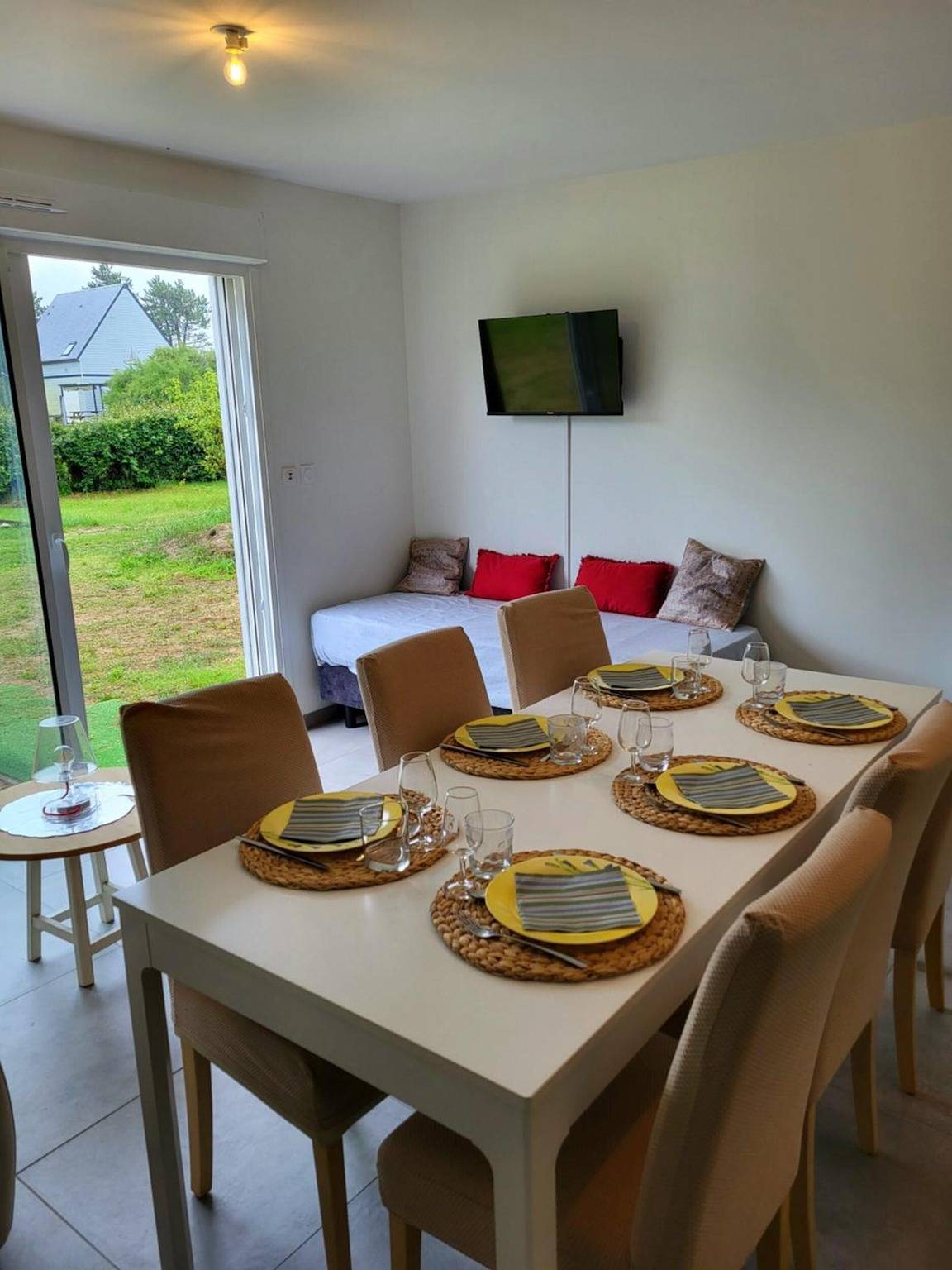 Gîte am Meer La Guichardière: Gemeinschaftsterrasse, privater Garten & Wlan in Pirou in Pirou, Coutances und Umgebung