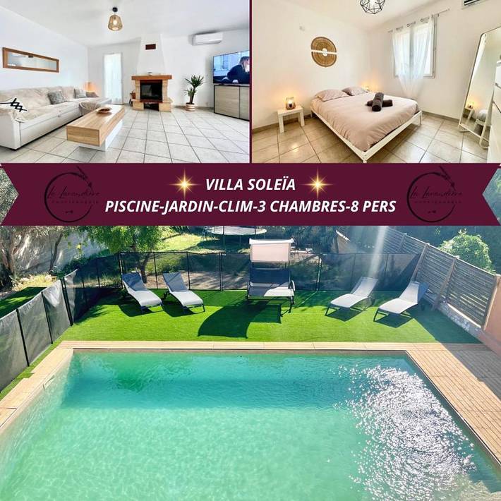 Villa pour 8 personnes, avec jardin