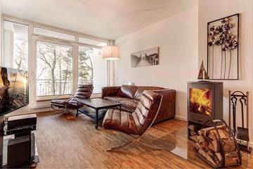 Gîte pour 4 personnes, avec vue et balcon à Binz