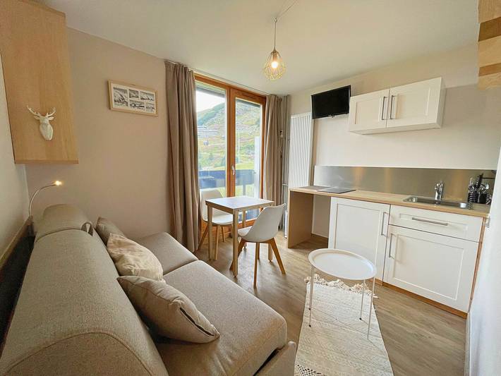 Studio pour 2 personnes, avec balcon dans Les Menuires