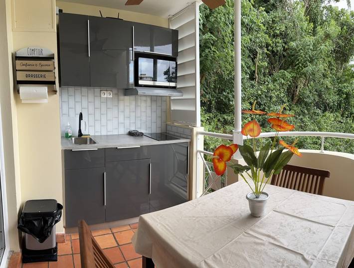 Studio pour 4 personnes, avec terrasse et piscine
