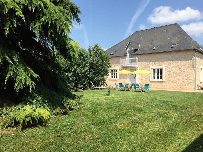 Manoir pour 8 personnes, avec Balcon ainsi que Terrasse et Jardin