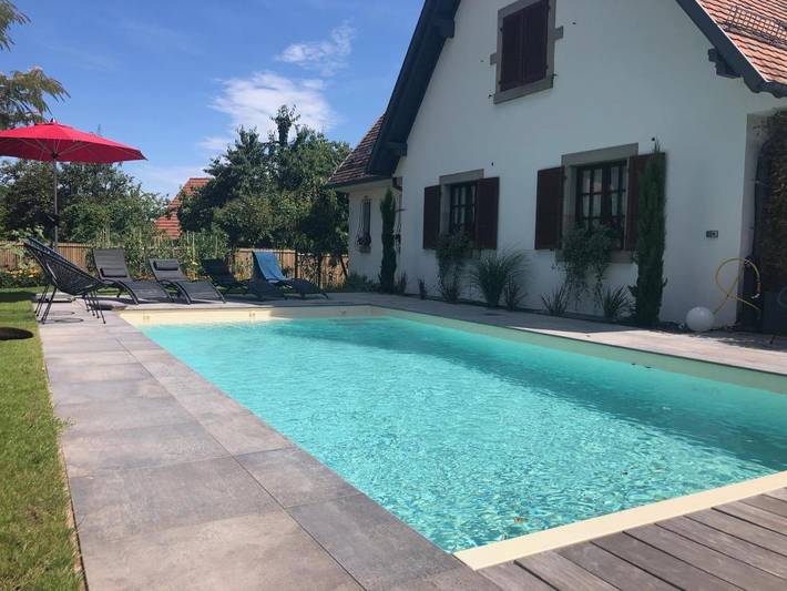 Chambre d’hôte pour 2 personnes, avec terrasse et piscine à Ottrott