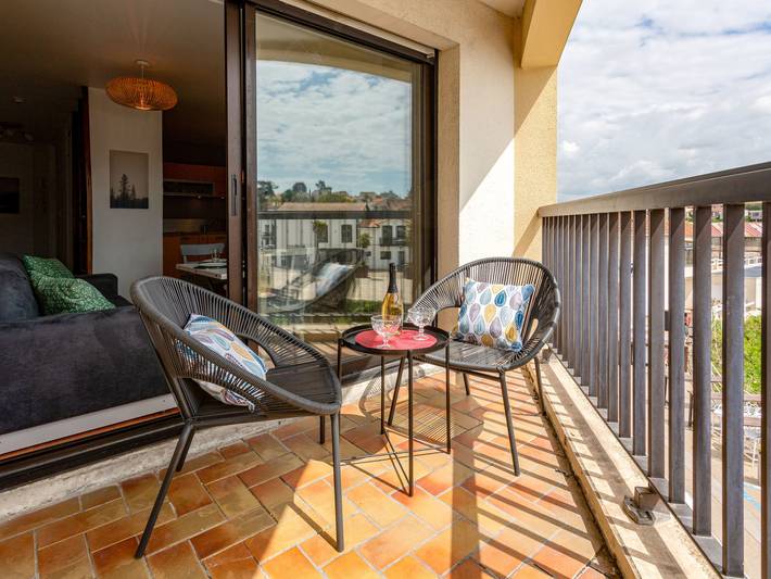 Gîte pour 4 personnes, avec balcon dans Gare De Pornic