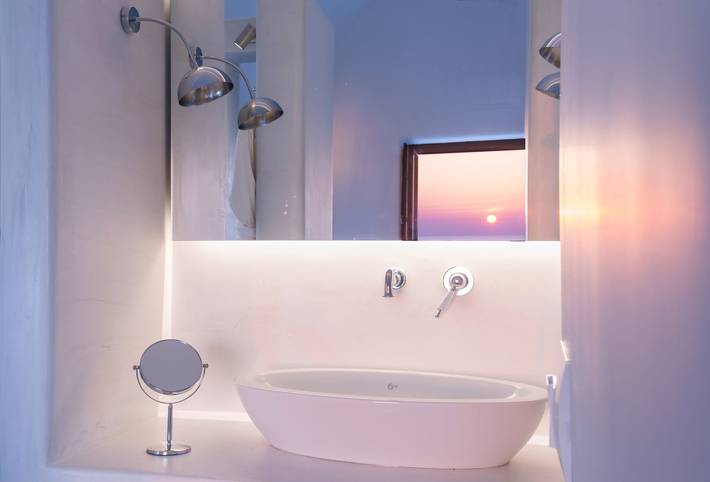 Ferienhaus für 4 Personen, mit Meerblick und Terrasse sowie Garten und Pool auf Santorin - 4