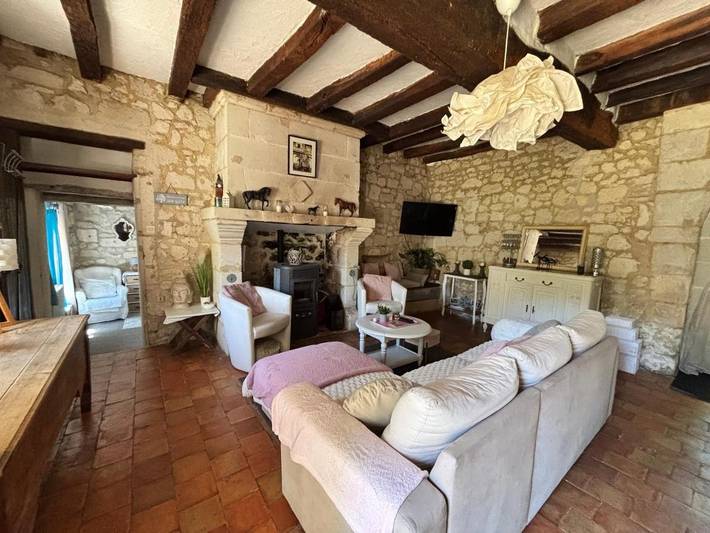 Location de vacances pour 7 personnes, avec vue et jardin à Neuillé - 4